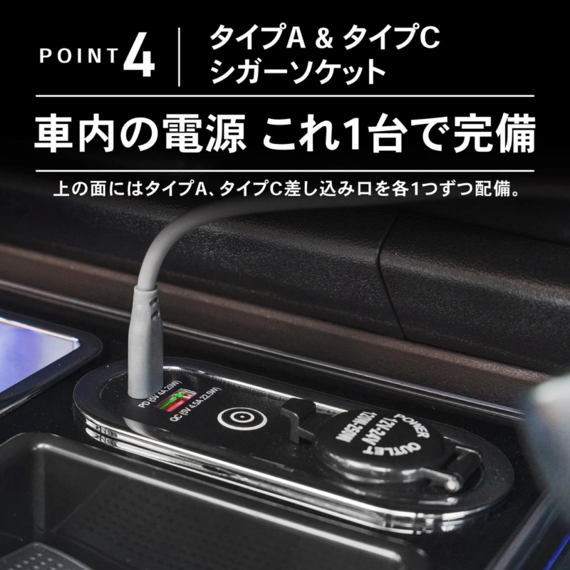 車内の電源これ1台で完備