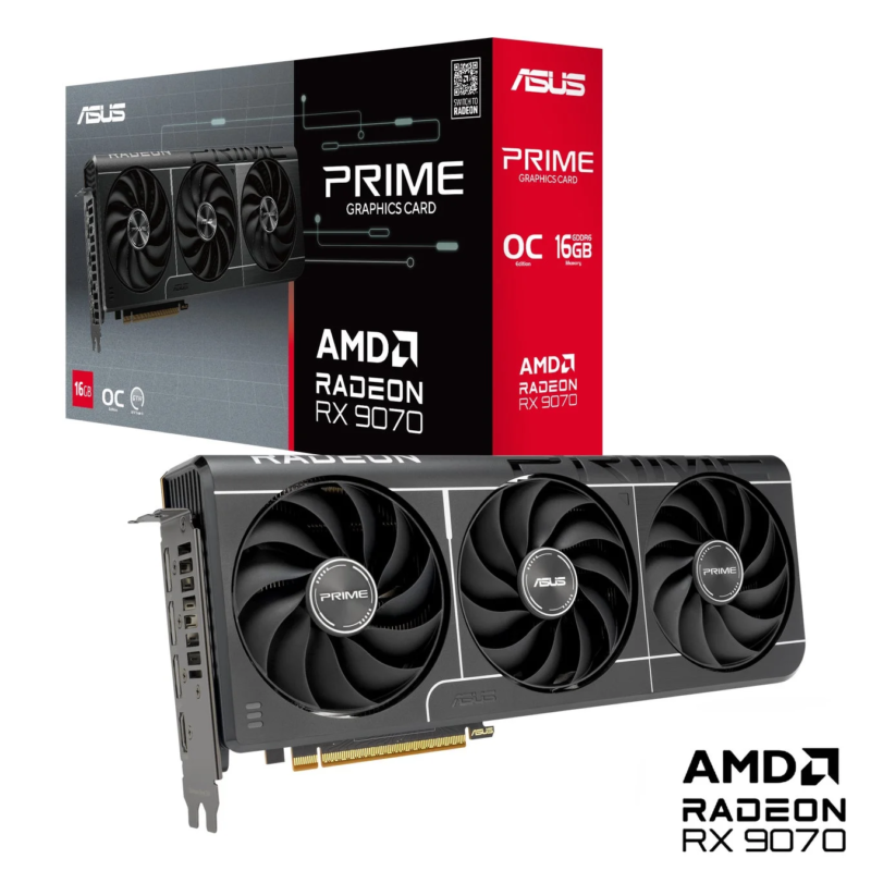ASUS PRIME AMD Radeon RX 9070グラフィックカード